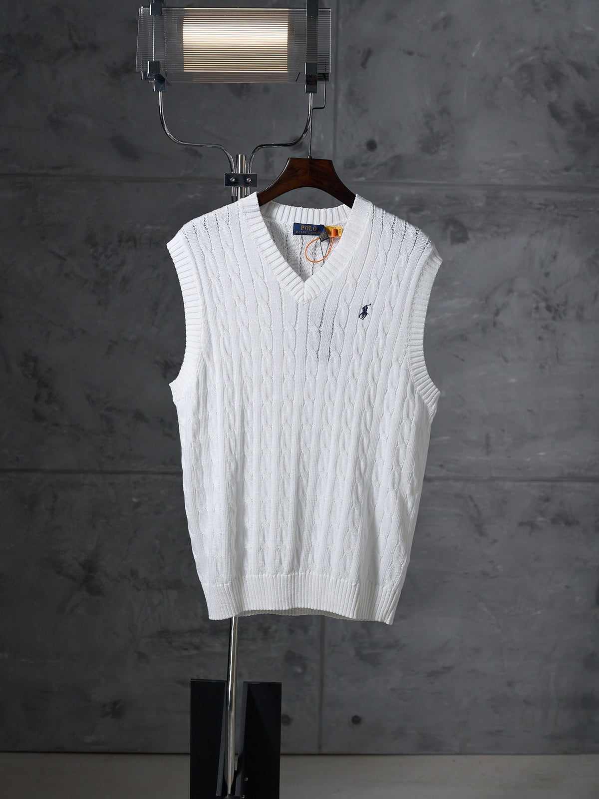 Ralph Lauren Men's Cable‑Knit V‑Neck Sweater Vest