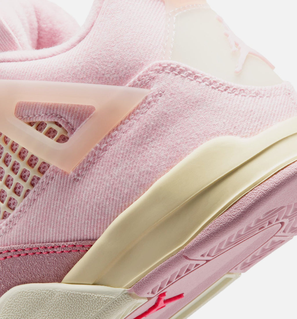 Air Jordan 4 Retro Pink Pearl and Iced Carmine – Preschool Lifestyle Shoe in Pearl Pink/Iced Carmine/Coconut Milk