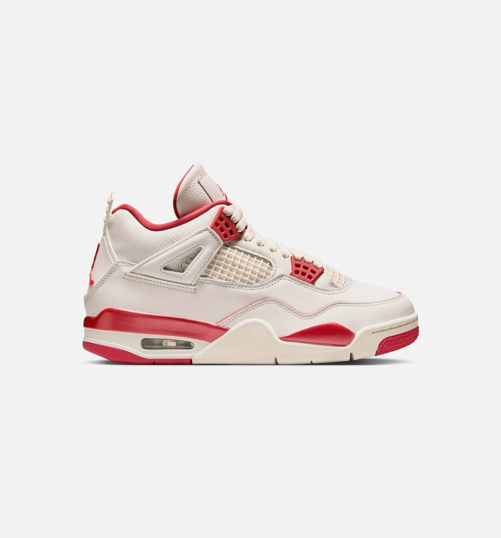 Air Jordan 4 Retro Valentines Day Women's Lifestyle Shoes - Pale Ivory/Sierra Red/Tough Red