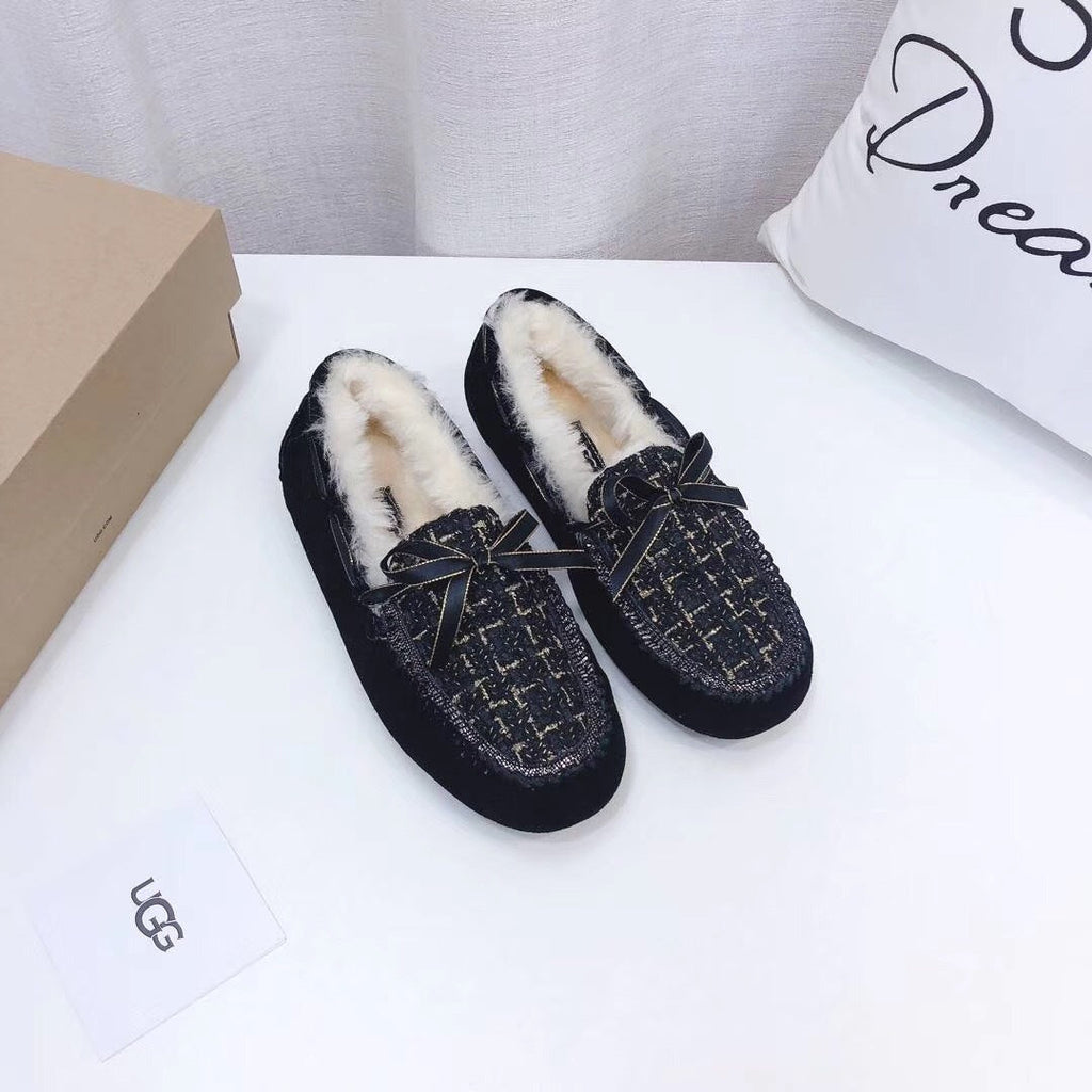 Black Chanel-Style Driving Loafers — Sophisticated & Chic | New Arrival | In Stock
