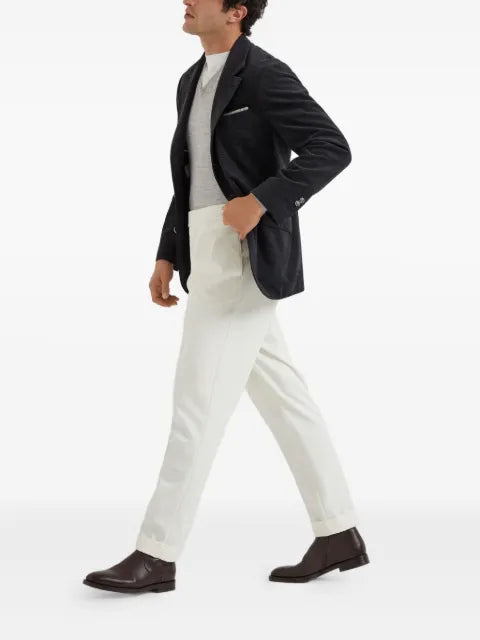 Brunello Cucinelli V-neck cashmere-silk jumper