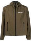 Palm Angels logo-print hooded jacket