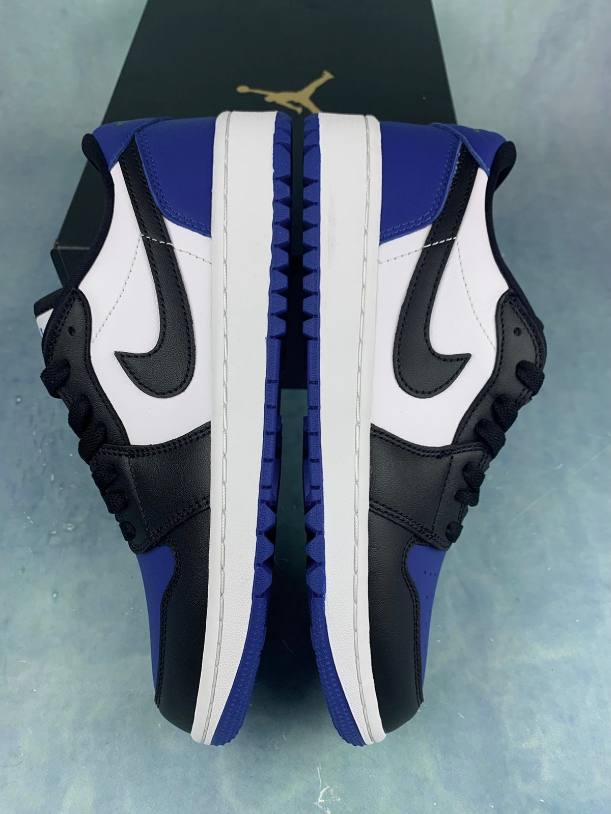 Air Jordan 1 Low Dark Concord Black/White/Blue Unisex Sneakers DD9315-102