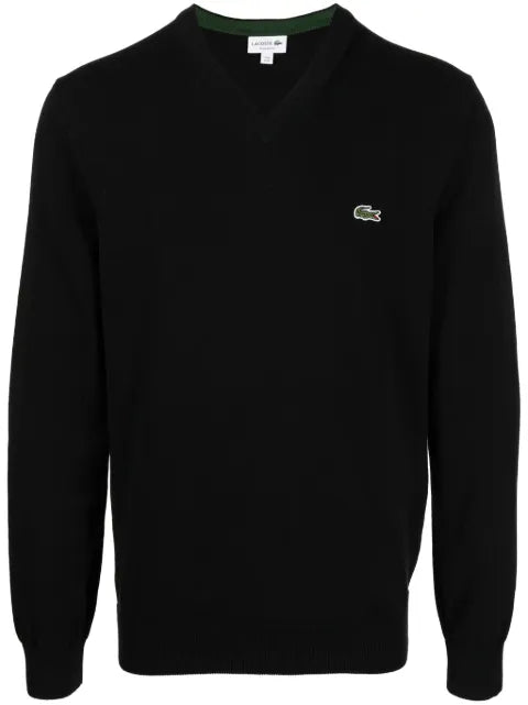 Lacoste cotton V-neck sweater