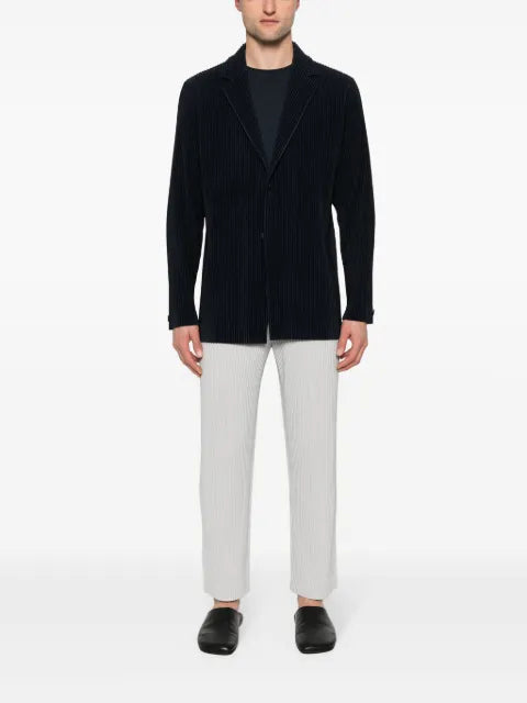 Homme Plissé Issey Miyake single-breasted plissé blazer