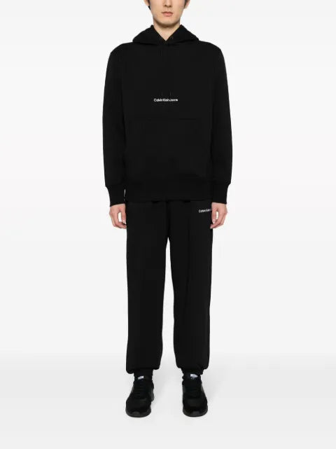 Calvin Klein Jeans Institutional logo-embroidered hoodie