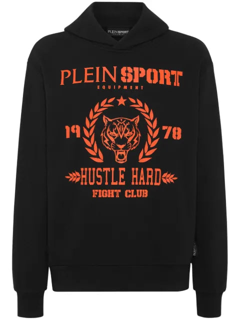 Plein Sport logo-print cotton-blend hoodie