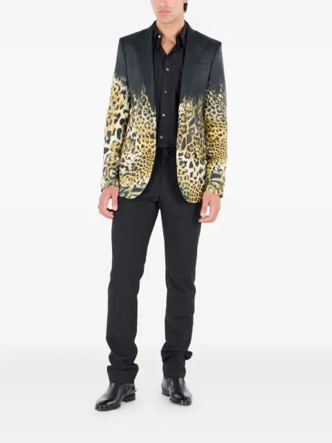 Roberto Cavalli leopard-print blazer