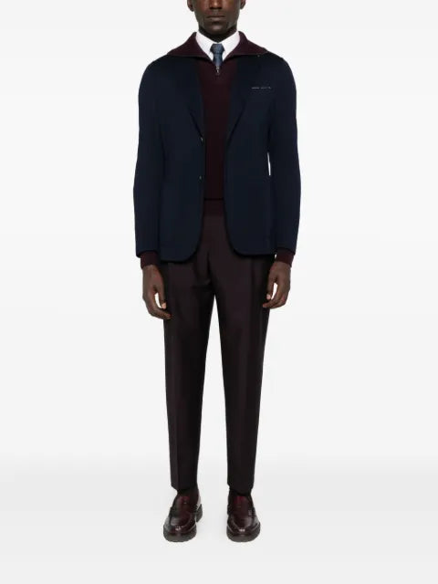 Eleventy two-button patch-pocket blazer