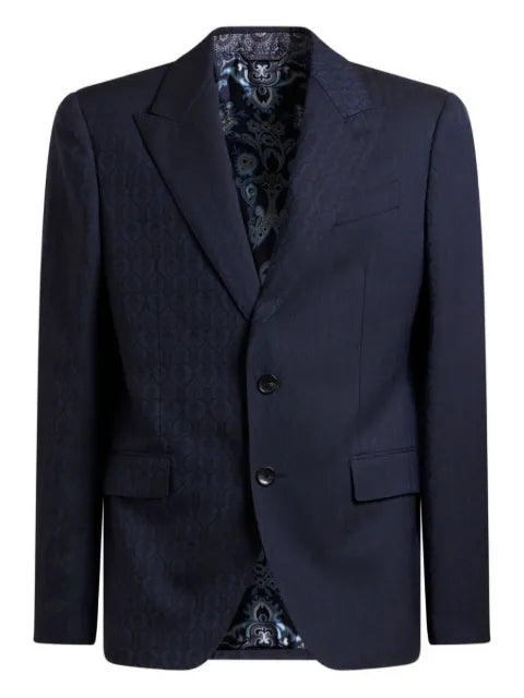 ETRO jacquard wool blazer