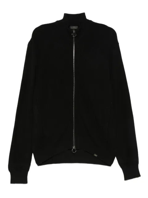 Paul & Shark ribbed zip-up sweater
