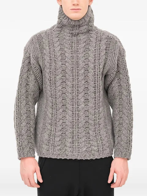 Label Under Construction knit-cable turtleneck sweater
