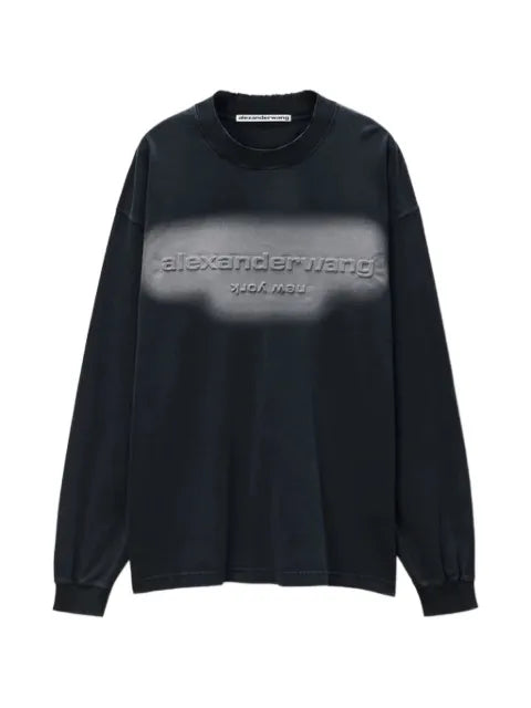Alexander Wang long-sleeve logo T-shirt in jersey oversized