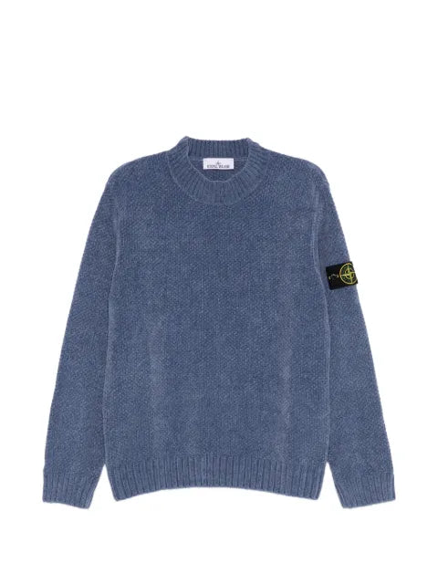 Stone Island 5100005 moss stitch cotton chenille jumper