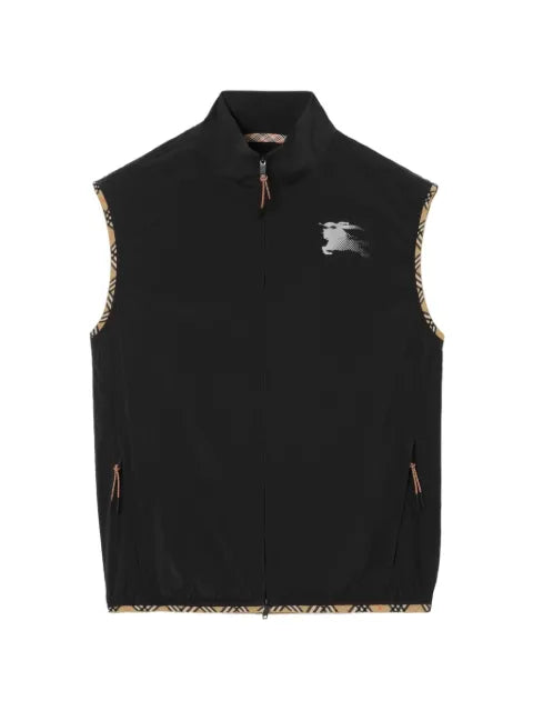 Burberry Check trim nylon gilet