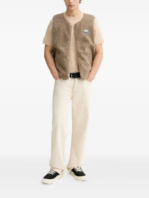 American Vintage button sherpa gilet