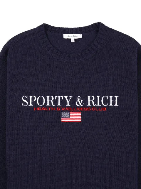 Sporty & Rich S&R Nautical crewneck graphic sweatshirt
