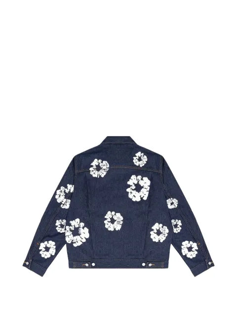 Denim Tears floral-detail denim jacket