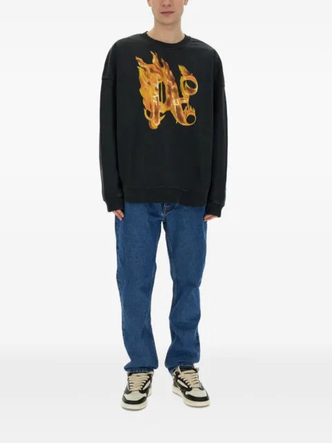 Palm Angels Burning monogram sweatshirt