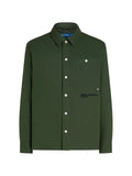 Karl Lagerfeld Jeans logo-embroidered cotton overshirt