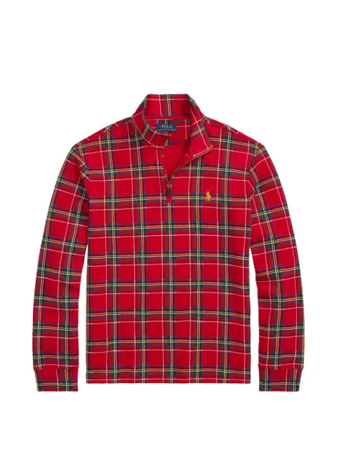 Polo Ralph Lauren plaid half-zip sweatshirt