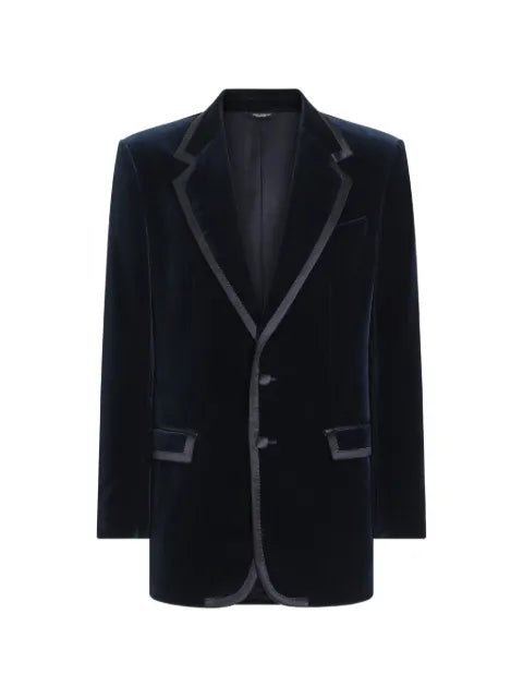 Dolce & Gabbana Sicilia single-breasted tuxedo jacket in velvet