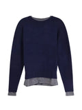 TONYWACK layered-effect ribbed-trim sweater