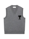 AMI Paris Ami de Coeur V-neck vest