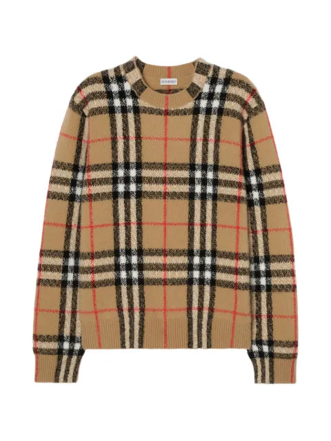 Burberry Check cashmere sweater