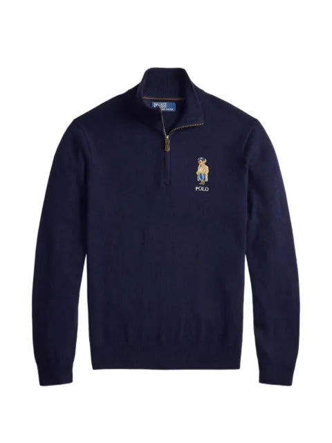 Polo Ralph Lauren Polo Bear wool quarter-zip sweater