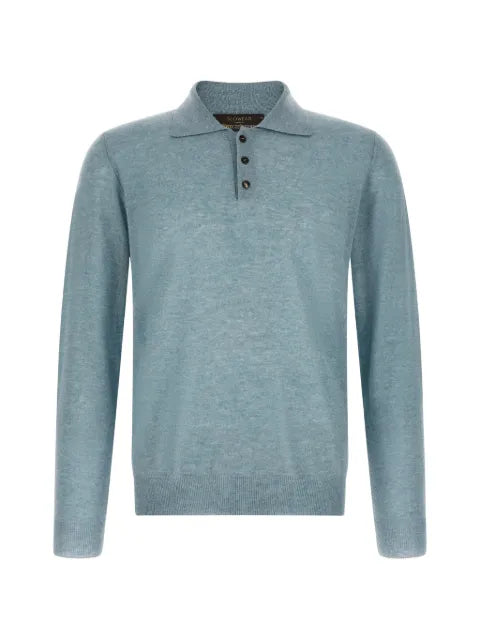 Zanone mélange-effect polo sweater