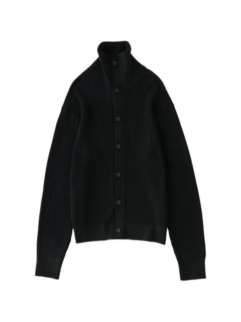 Studio Nicholson Oran high-collar 12-gauge knit cardigan