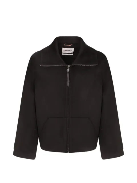 AMARANTO  zip-up button-cuff jacket