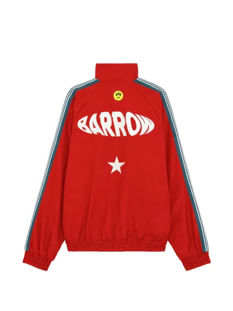 BARROW logo-print side-stripe sweatshirt
