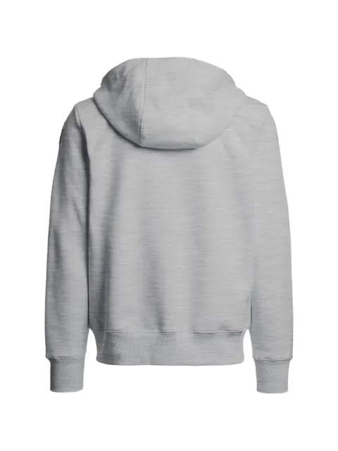 Parajumpers logo-patch zip-up hoodie