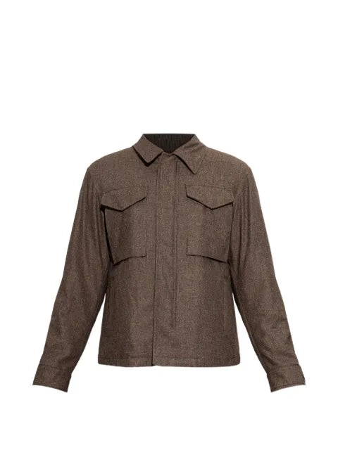 Eleventy pocket-detail insulated jacket
