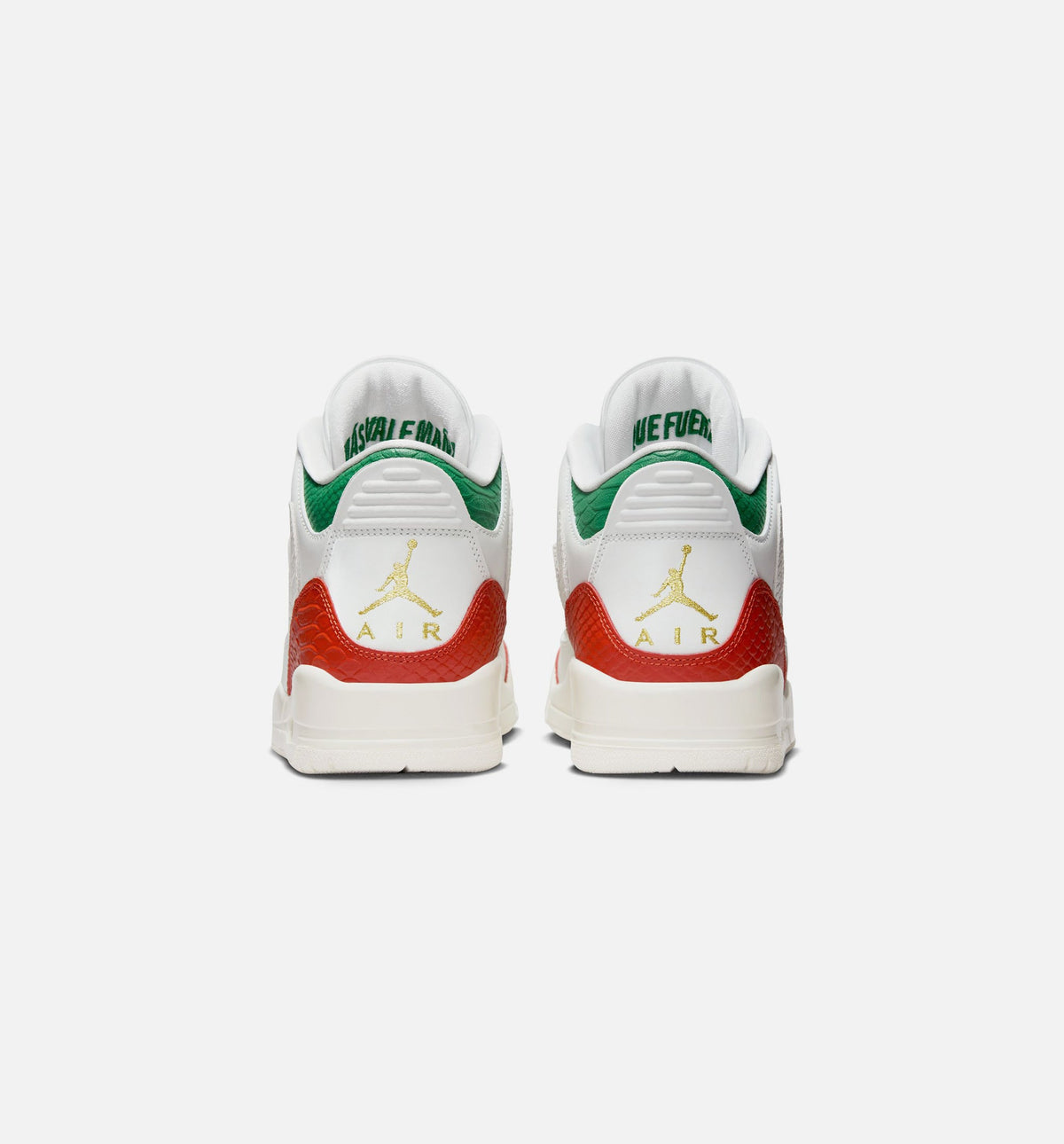 Air Jordan 3 Retro 'El Vuelo' - Men's Lifestyle Sneaker (Summit White/Pine Green/Dragon Red/Metallic Gold)