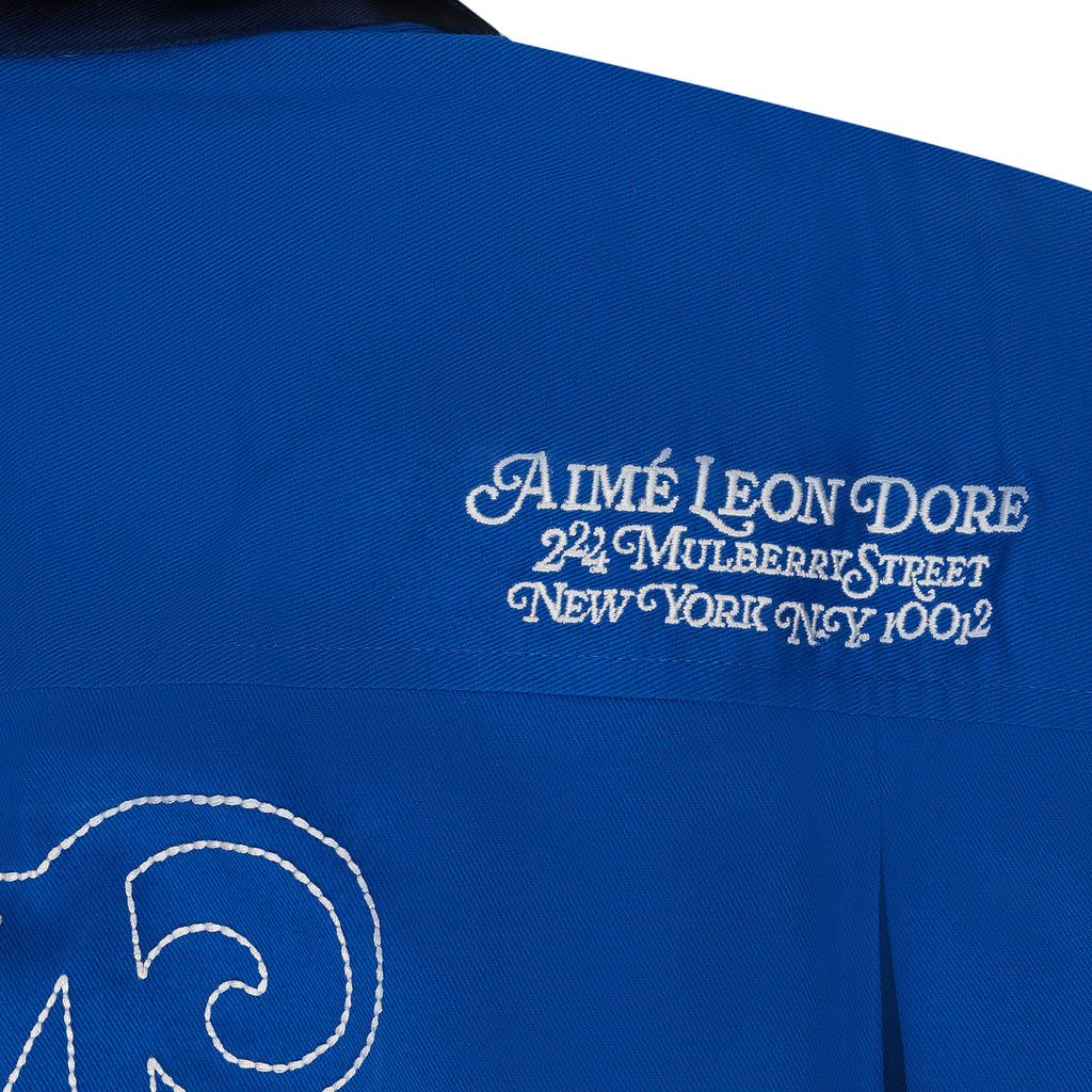 Blue SS Bowling Shirt