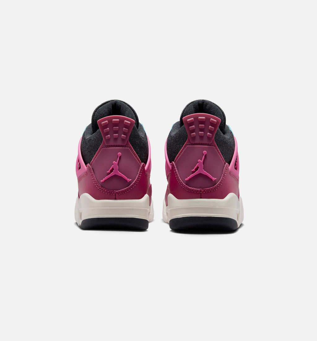 Air Jordan 4 Retro She’s A Star – Grade School Lifestyle Shoe in Sweet Beet/Desert Pink/Off Noir/Chalk