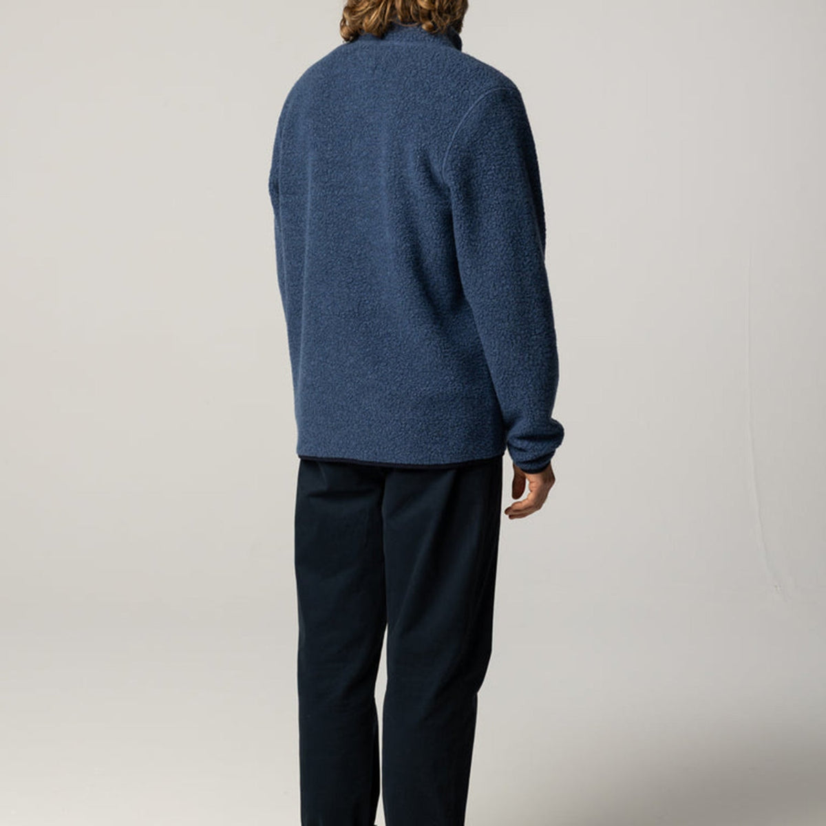 Finisterre Portell Wool Fleece 1/4 Zip: Dark Ozone