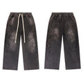 Vale Forever Washed Embossed Graphic Wide Leg Sweatpants