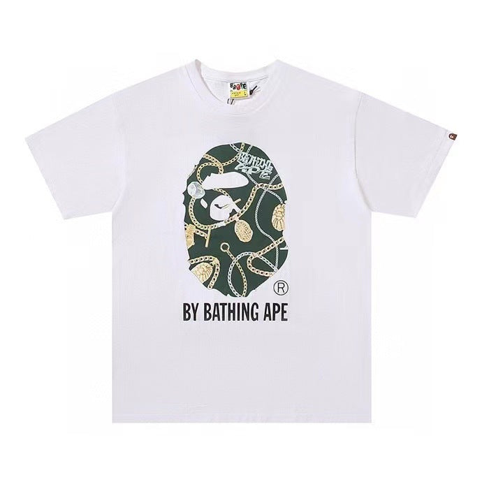 BAPE Ape Head Graphic Tee Loose Unisex Streetwear T-Shirt