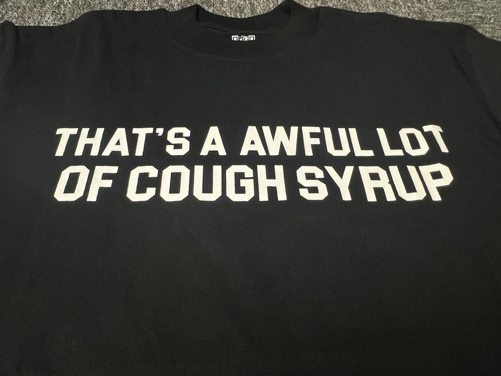 ALOCS Cough Syrup Letter Graphic Short Sleeve Tee Streetwear Unisex