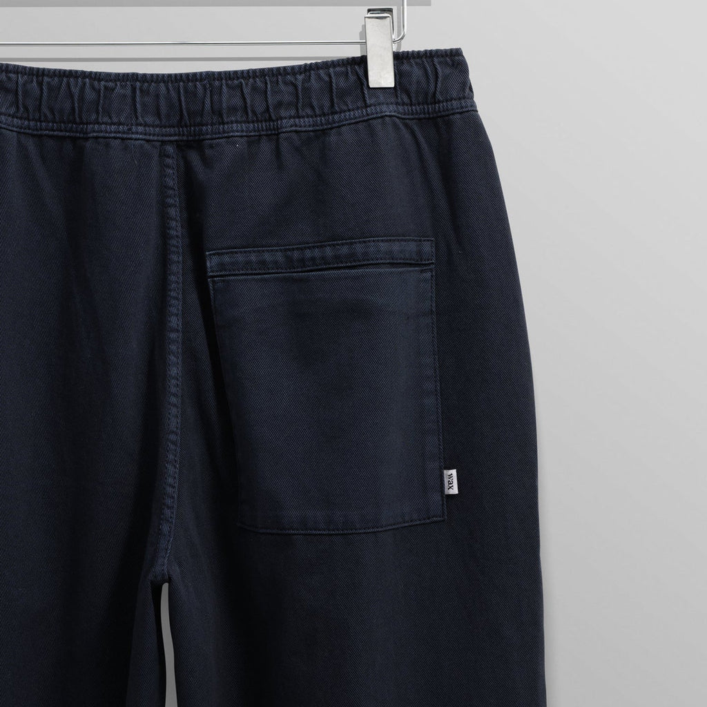 Wax London Kurt Trouser Cotton Linen Crinkle: Navy