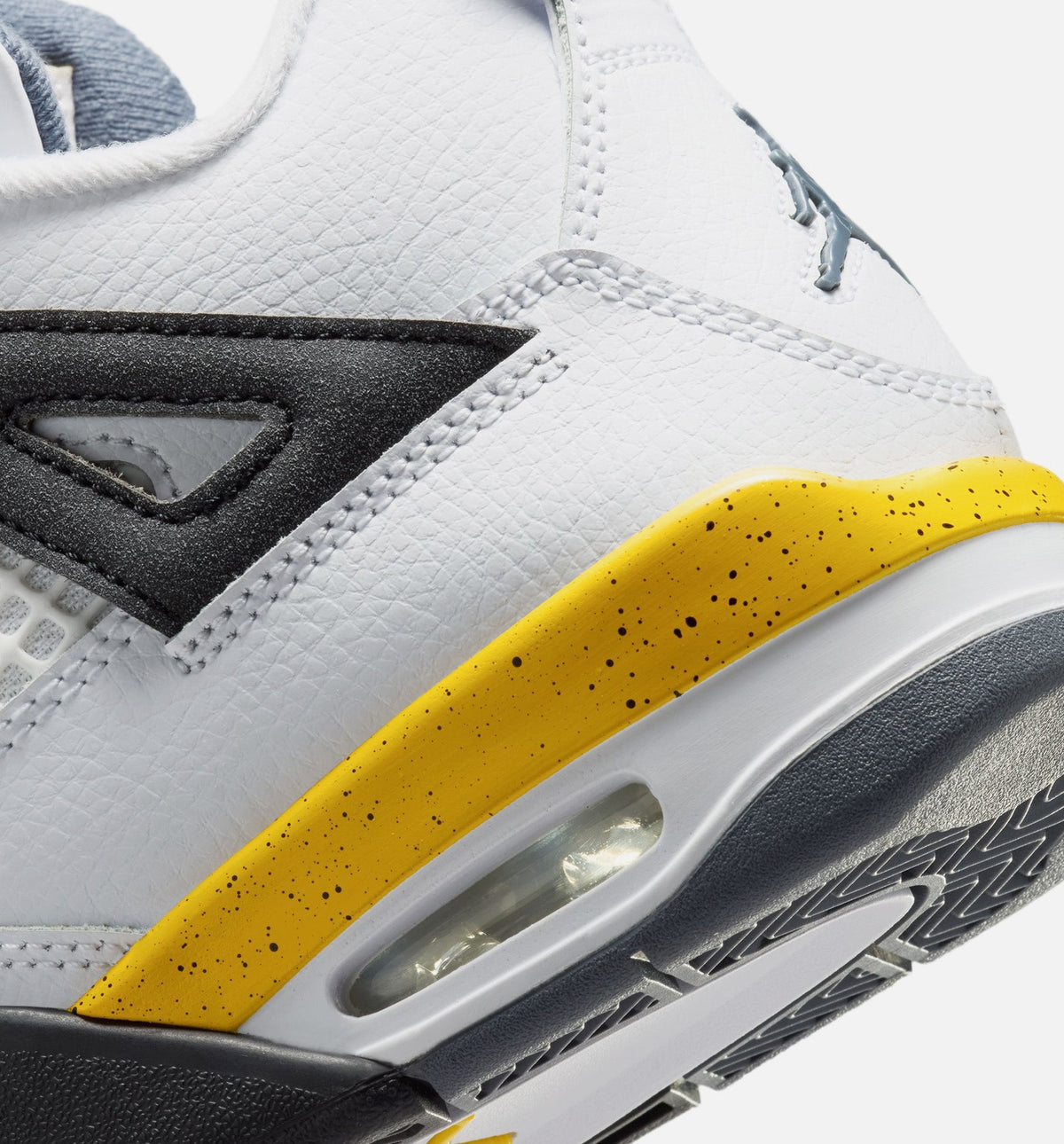 Air Jordan 4 Retro Rare Air Tour Yellow Big Kids' Lifestyle Shoes - White/Dark Blue Grey/Black/Tour Yellow