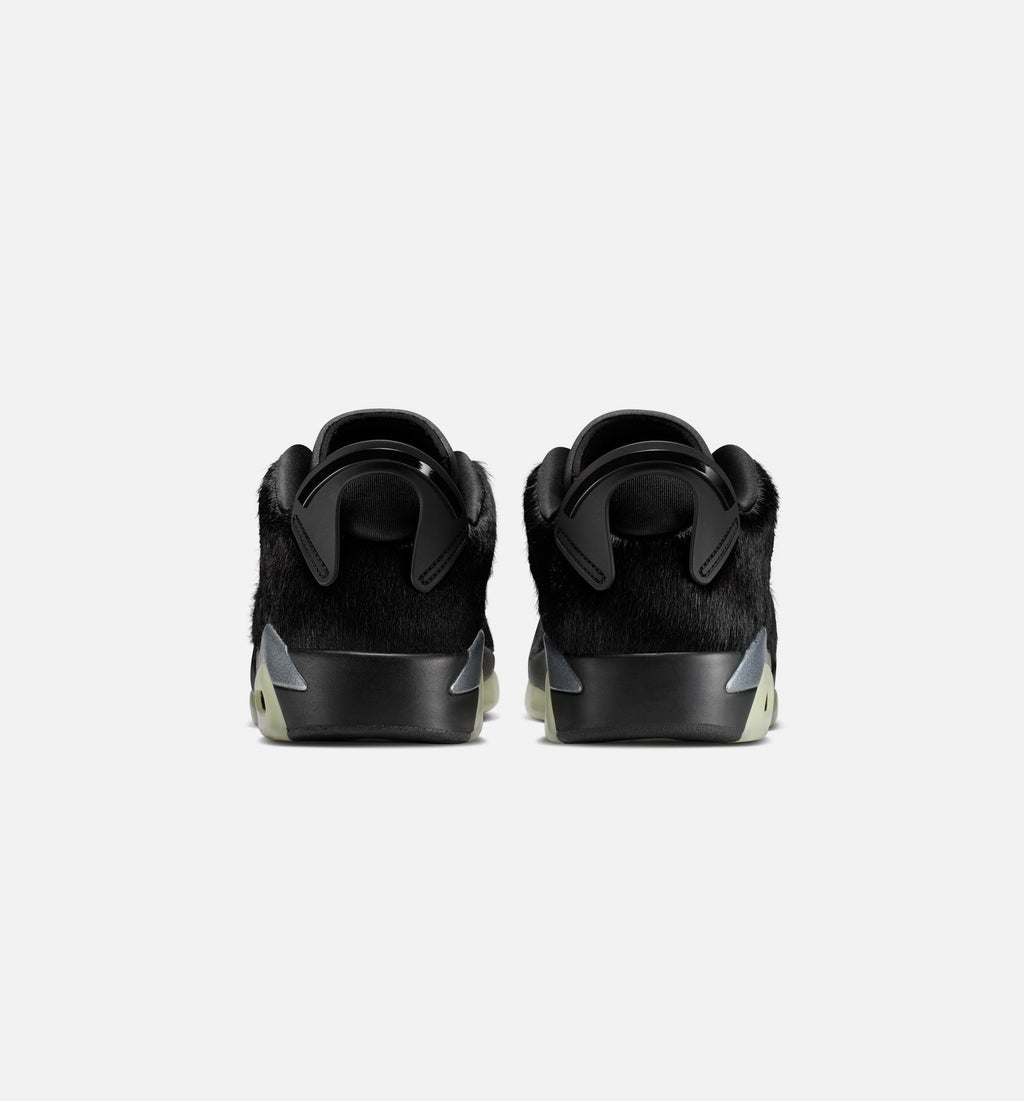 Air Jordan 6 Retro Low Blackout Women's Lifestyle Shoes - Black/Black