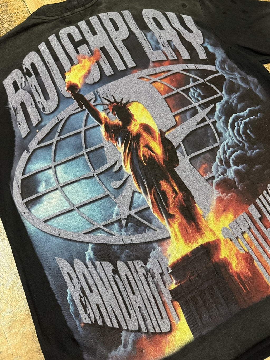 Rough Play Statue of Liberty Graphic T-Shirt
