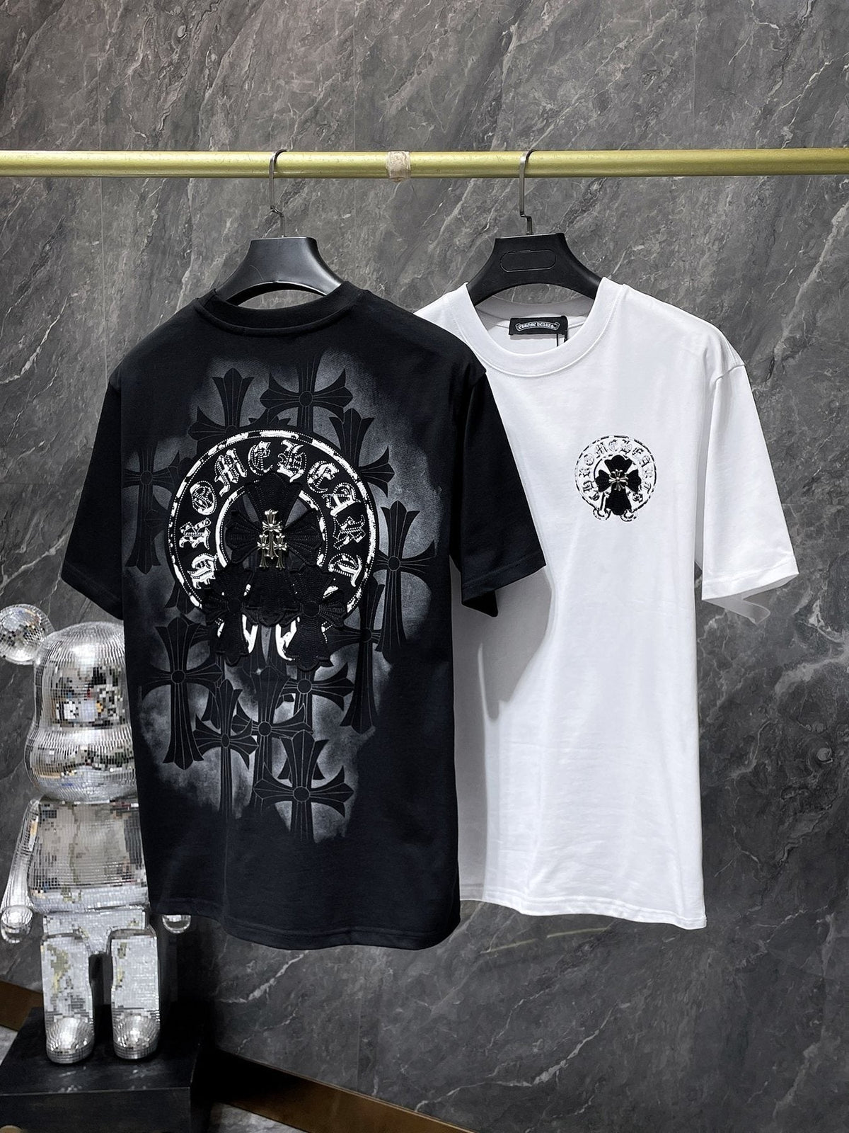 Chrome Hearts Cross Scroll Graphic Short-Sleeve T-Shirt