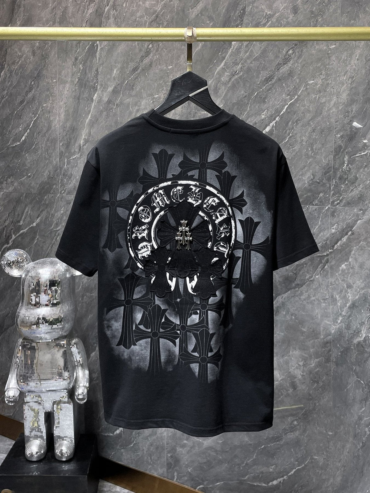 Chrome Hearts Cross Scroll Graphic Short-Sleeve T-Shirt
