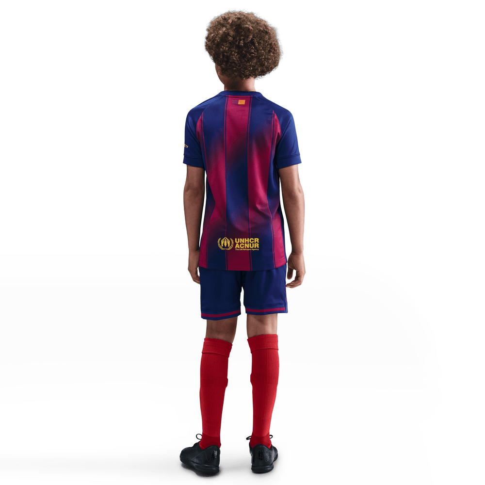 Kids Nike FC Barcelona 2025/26 Stadium Home Jersey